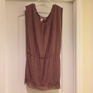 Bronze embellished dress